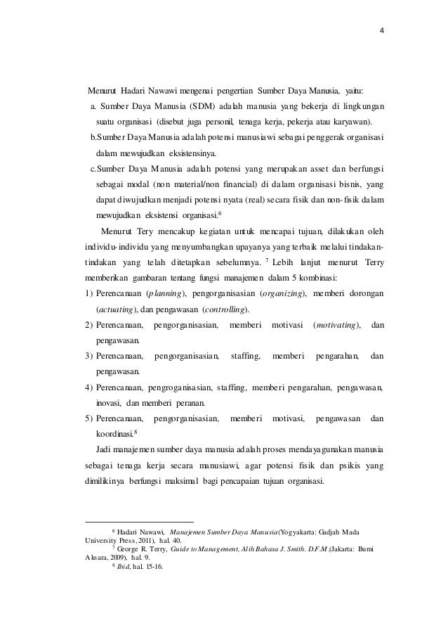 Manajemen Sumber Daya Manusia Di Lingkungan Pendidikan Islam