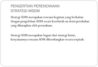 Strategi Msdm Manajemen sumber daya manusia strategik | PPT