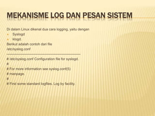 Manajemen user dan group | PPTX