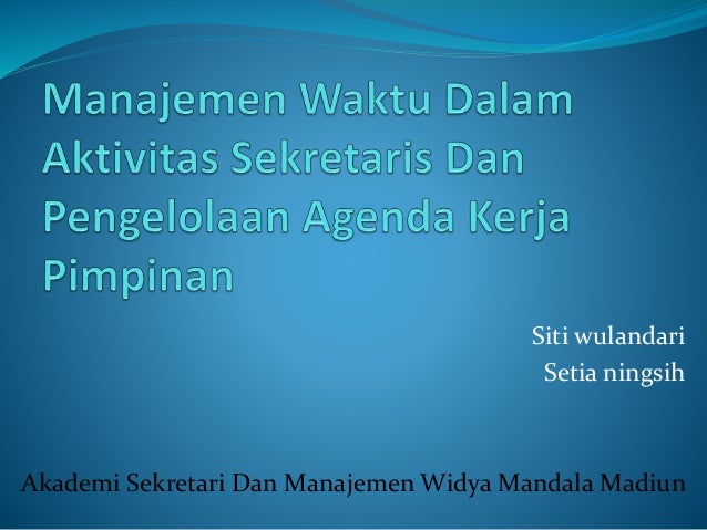 Contoh Evaluasi Pengelolaan Waktu - Simak Gambar Berikut