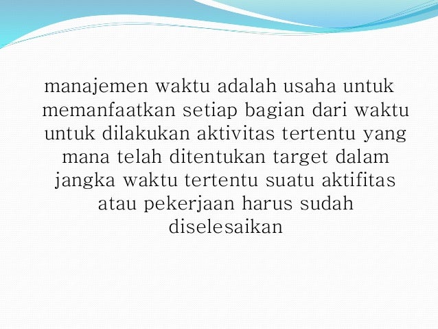 Contoh Evaluasi Pengelolaan Waktu - Simak Gambar Berikut