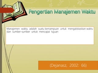 Manajemen waktu yang efektif