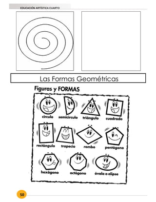 50
EDUCACIÓN ARTÍSTICA CUARTO
Las Formas Geométricas
 