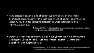 C shape classification and cases presentation | PDF