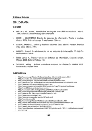 Análisis de Sistemas

==              C !


•       =    (Q >         =        Q        = C(                /;          $                                      &
        #---    &                   U       + &           &

•       =       (L C               R        E                               $&     %             &5 + 0&
            A    '7 #
                   7           &        /    C 0
                                              &/          &             &

•       R            SR                     +       E                       A         %           &           &
            +       A     % '77

•                   ? R     <                   &   %                              $&        % *T                  %
            &         &     (

•          ? >                          +   E                               $&        %           /                %
         9A #--'               &        C P(
                                          &

•       U(           ? >$ +
                         $
                         &                   +      E                            $&          %            &       #--"
                &      C P Q &P
                        & M(




    •    < 0@QQP P
                 P          & $          Q&    ;# Q             M     Q         M        <
    •    < 0@QQP P
                 P            // +Q          Q          0Q     & Q +      0 $
    •    < 0@QQP P
                 P         0          Q         Q &&< Q & / Q'-Q $ /<
                                                        <
    •    < 0@QQ0        / . &Q            0      Q& : /      Q & $ Q 0 $               /0         &<
    •    < 0@QQP P
                 P                  QA        Q& :  M      M' <
    •    < 0@QQP P
                 P      &     $      Q 0     <Q        Q /         Q     $ Q        & Q               0
    •    < 0@QQ   ] &0
                     "-             Q& /           & :<
    •    < 0@QQP P
                 P        . . A        Q              / Q= < 0 Q        <Q         :<
    •    < 0@QQP P
                 P             0 QP Q                    Q    < "7
                                                                Q    "Q      M# <
    •    < 0@QQP P 0 / A
                 P               Q0/      Q/ &         Q        Q *<
    •    < 0@QQP P
                 P        & Q< Q         '<
    •    < 0@QQP P
                 P            &+     / 0
                                      Q^       < #) * <
                                                 Q
    •    < 0@QQP P
                 P         / /    Q
    •    < 0@QQP P
                 P          & $          Q&    ;# Q                Q                <
    •    < 0@QQ    &        &        / A / Q$ 0<
                                           Q &              04$ VQ*Q                $&           0 $
    •    < 0@QQP P / &
                 P                   Q0/              Q 0__+/ + KBP
                                                               !]          & 0<   0
    •    < 0@QQP P $/ &Q
                 P                   & Q) 7 Q$ Q             0 $
    •    < 0@QQP P
                 P          / &Q 0 QP           0 Q C = Q & / & Q M = M'#M                                    ;     0 $
    •    www.uml.org
 