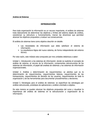 Análisis de Sistemas




     &                &           , %    $&       %
                                                / & / &    0 &                                    ?
&                                      & &     ;. + 5                                                               ;                     ?
     &    & ,&                /  &/ / + $
                                     &   /          ?   & &                                       &       &          : 0 &
                                                                                                                      /
         ,&                   ; . 0& 0/    + . /& /      /

                                                   ;.             &   &                       @

          •                                        $&        %    :/                                  $ &
                  $&   %
          •         &:/ /&              %              /.             ?       $&                      0                               &
                  9

     &        & , ?
                %                   %/                 0/     0 & &           /                                              &@

              #           &    / %                           $&     %@                                A
                                                                                                      0                           0
                                 ?  & /&                $&        %?              0                           &/ /&
                              $&   %? 0 0                                             +                                     $&        %
 &        ,

              '        +                      &    %      & : &
                                                             /                            @  0                          :9
                                                                                                                         /
         &    %      & : &
                         /                        ? & : &
                                                       /                                ? & : &
                                                                                             /
&              ? & : &
                    /                                 %        // &                   ? & : &
                                                                                           /
 &         , % +      < &&                        0 &    /     & 0&                            +

              *     &                 0 &                                 @           0           $                     &             0 &
                  &/ /&            ? 0&   0        0              +                   &                             ;

                              &    0/             ,&         ; . 0& 0/                                        / &    + . / ,&
    0 &                                                          &/ / % +
                                                                     &                                        &      , %
    $&            %
 