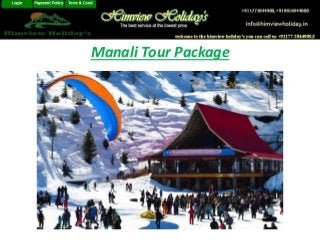 Manali Tour Package
 