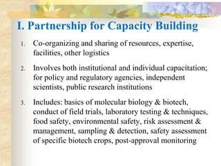 The experience of the Biotech Coalition in the Philippines?