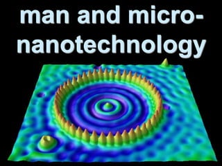 man and micro-
nanotechnology



                      affiliation (2007)
          Integrated Optical Micro Systems (IOMS)
   man_and_nanotech.ppt        slide 1     date: 22 June 2007
 