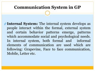Gp Communication Mananging communication of Grameenphone | PPTX