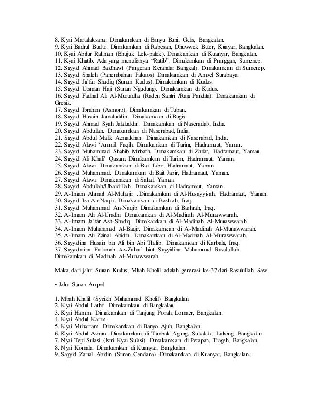 Biografi Kyai Kholil Bangkalan Lukisan