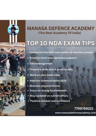 Top 10 NDA Exam Tips 