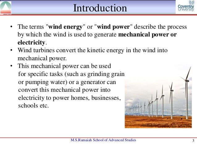 Wind Energy Harvesting - 