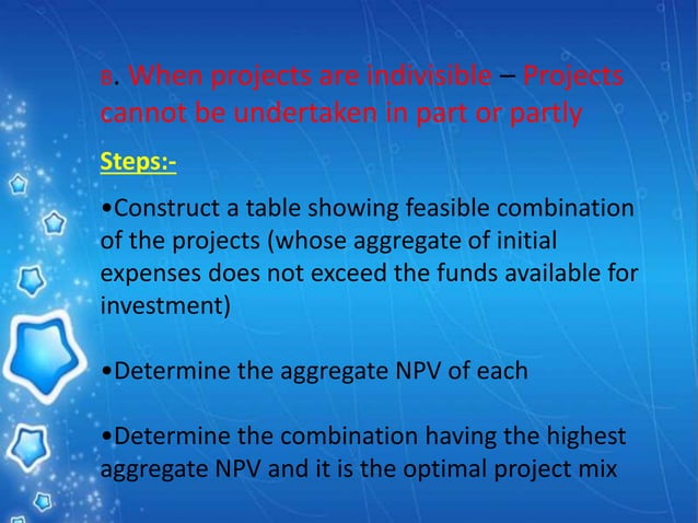 Capital rationing - Meaning, Types and Problems of Project Selection ...