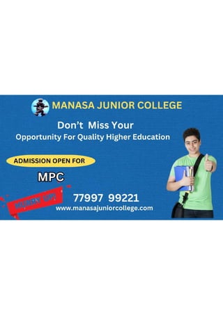 DON'T MISS YOUR OPPORTUNITY FOR HIGHER EDUCATION