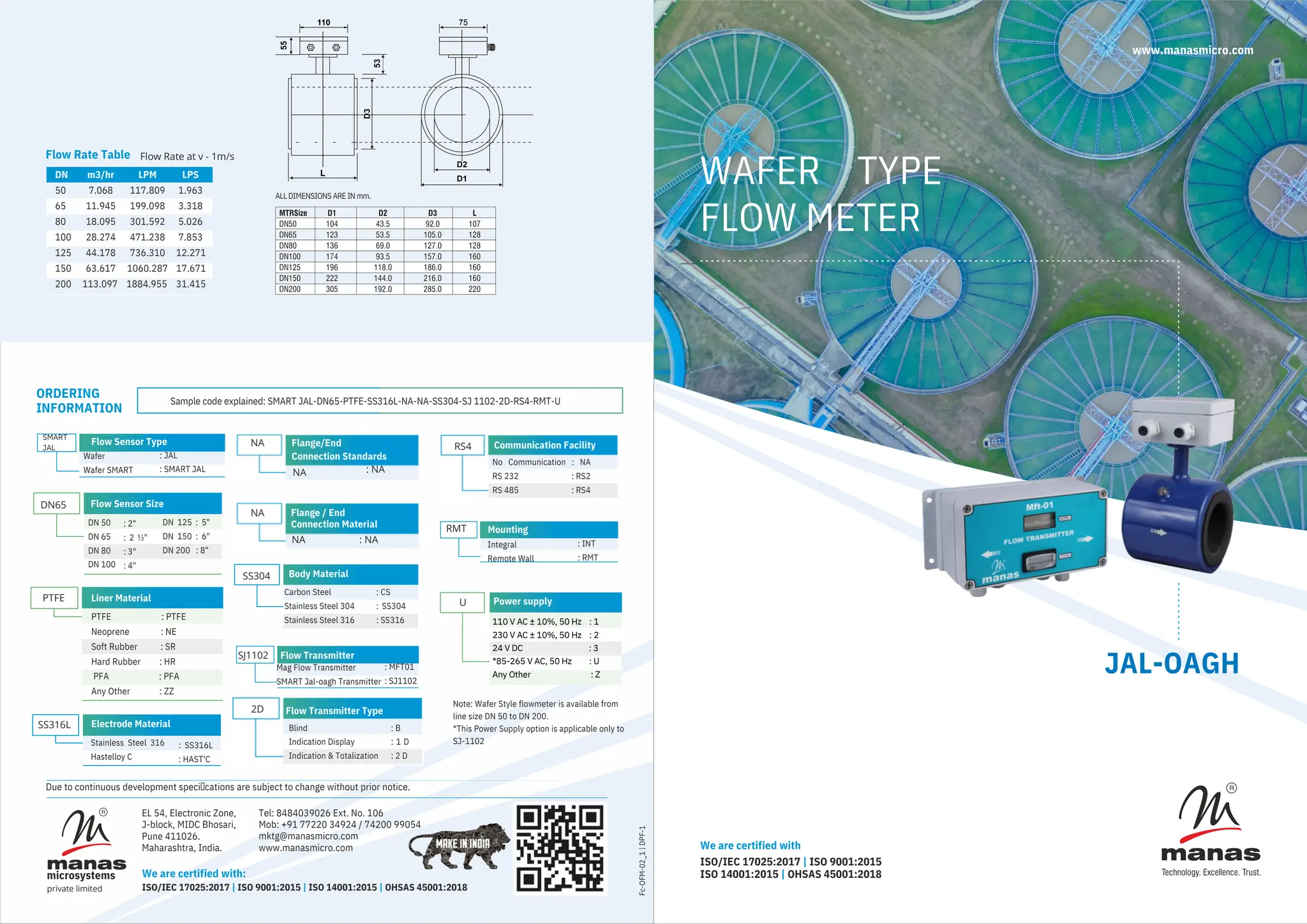 Manas Brochure - Wafer Type Flow Meter.pdf