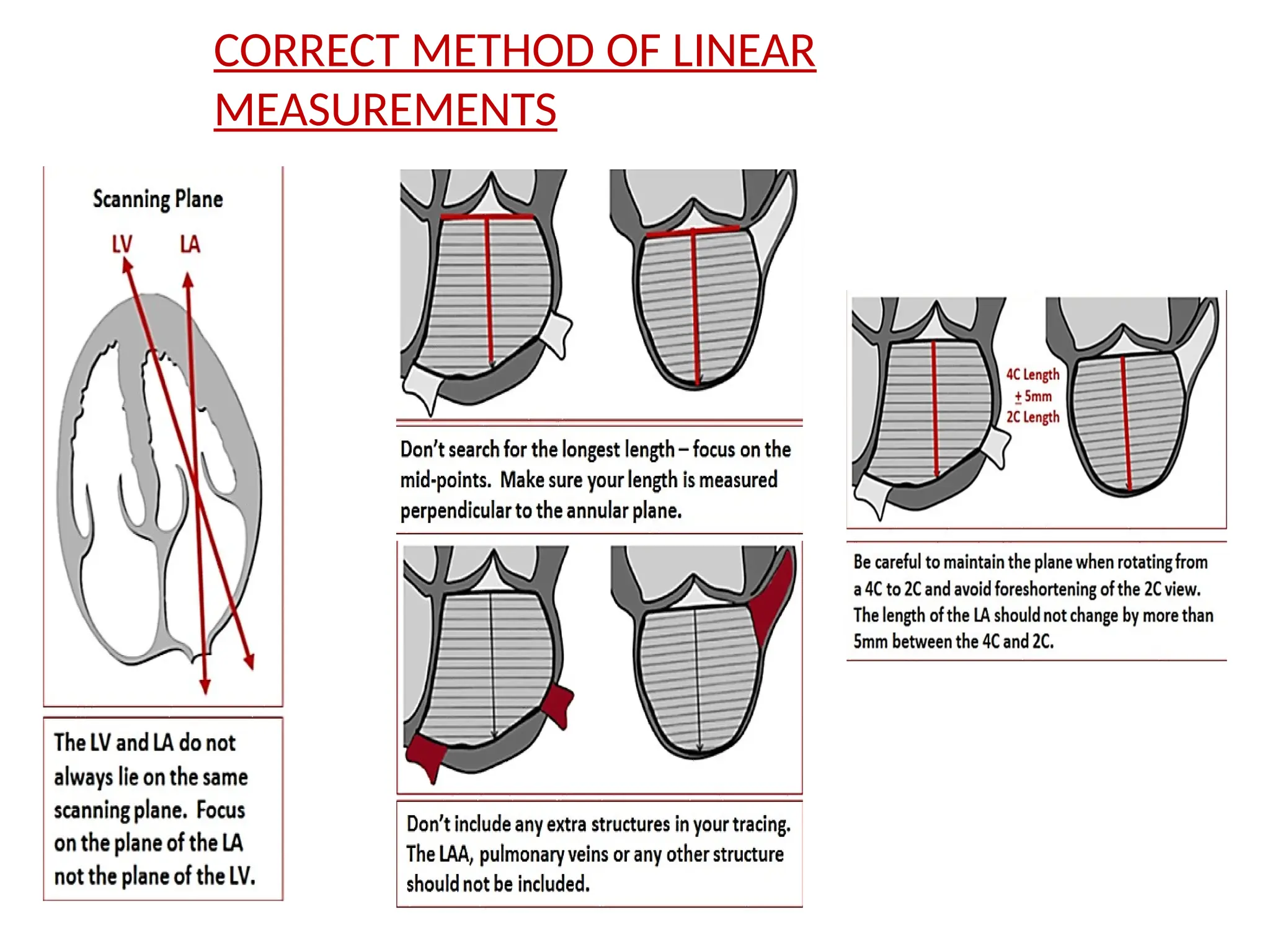 CORRECT METHOD OF LINEAR
MEASUREMENTS
 