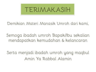 Manasik Umroh