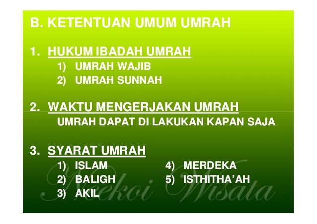 Manasik Umrah, Travel Umrah Haji Neekoi Wisata