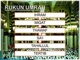“Sangat tidak disarankan untuk bepergian kecuali ke tiga tempat: Masjidil Haram, Masjidil Aqsha dan Masjidku ini (Masjid Nabawi” (Al Hadits)“MenjaditamuAllah, doanyadikabulkandandosanyadiampuni “ (IbnuMajah)