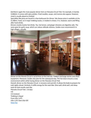 Manaslu Circuit Trek Food Menu .docx