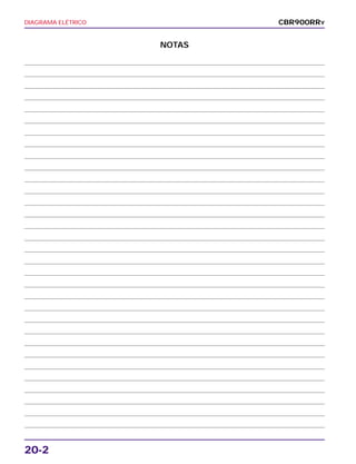 DIAGRAMA ELÉTRICO
20-2
CBR900RRY
NOTAS
 