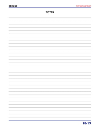 PARTIDA ELÉTRICA
18-13
CBX250
NOTAS
 