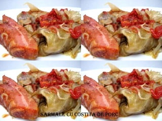 SARMALE CU COSTITA DE PORC
 