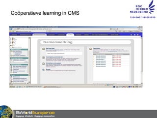 Coöperatieve learning in CMS 