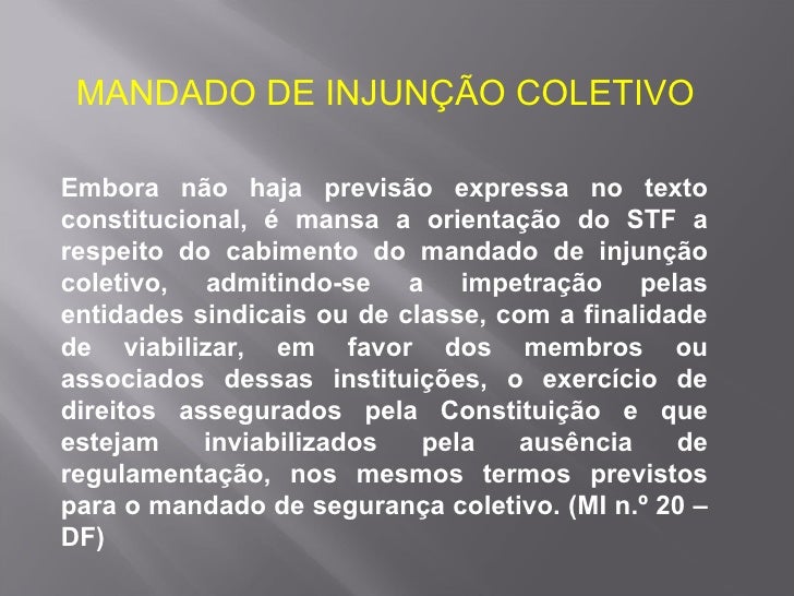 Mandado de injunção