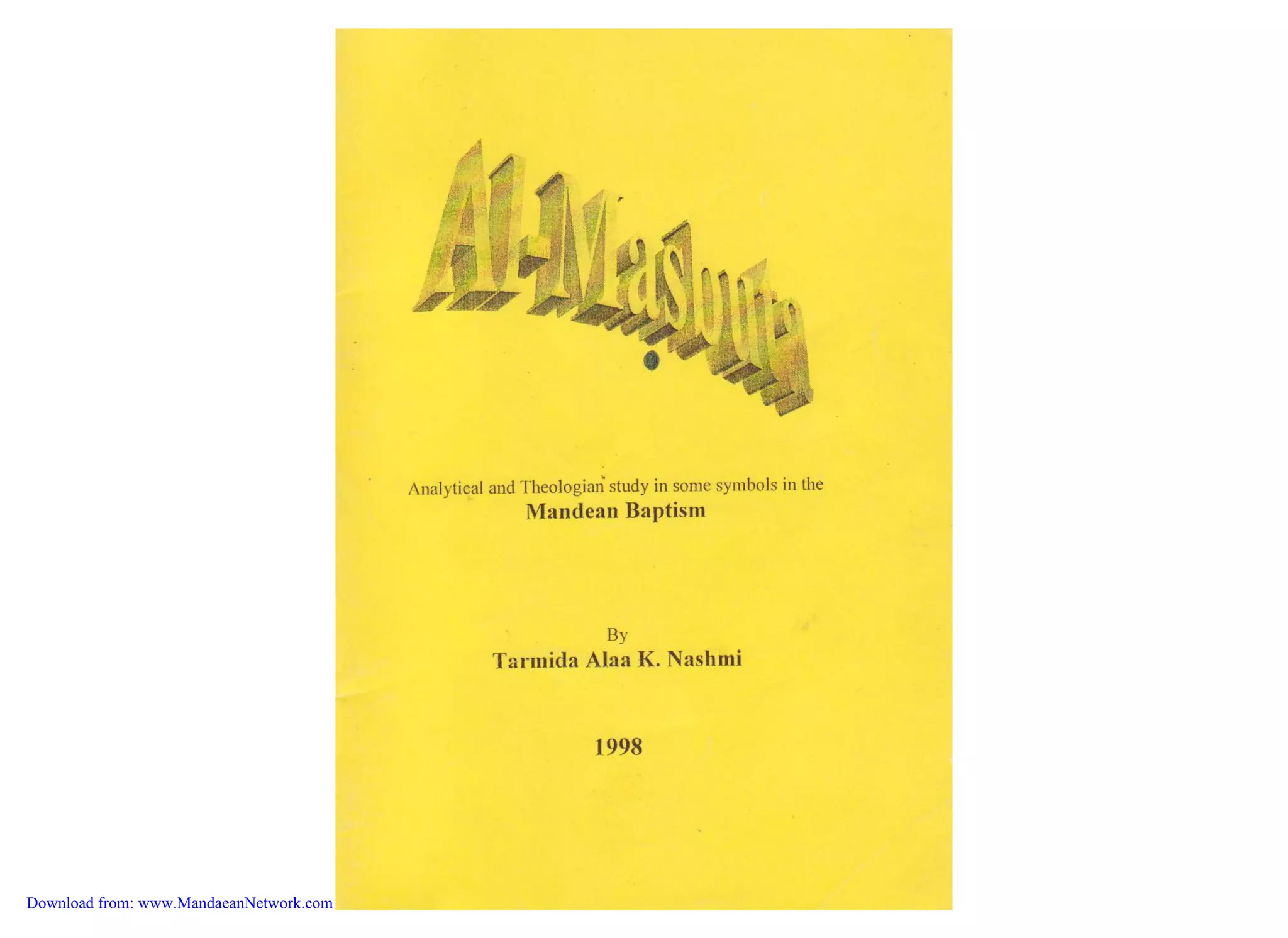 Download from: www.MandaeanNetwork.com 
