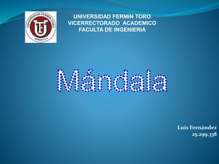 UNIVERSIDAD FERMIN TORO
VICERRECTORADO ACADEMICO
FACULTA DE INGENIERIA
Luis Fernández
25.299.338
 