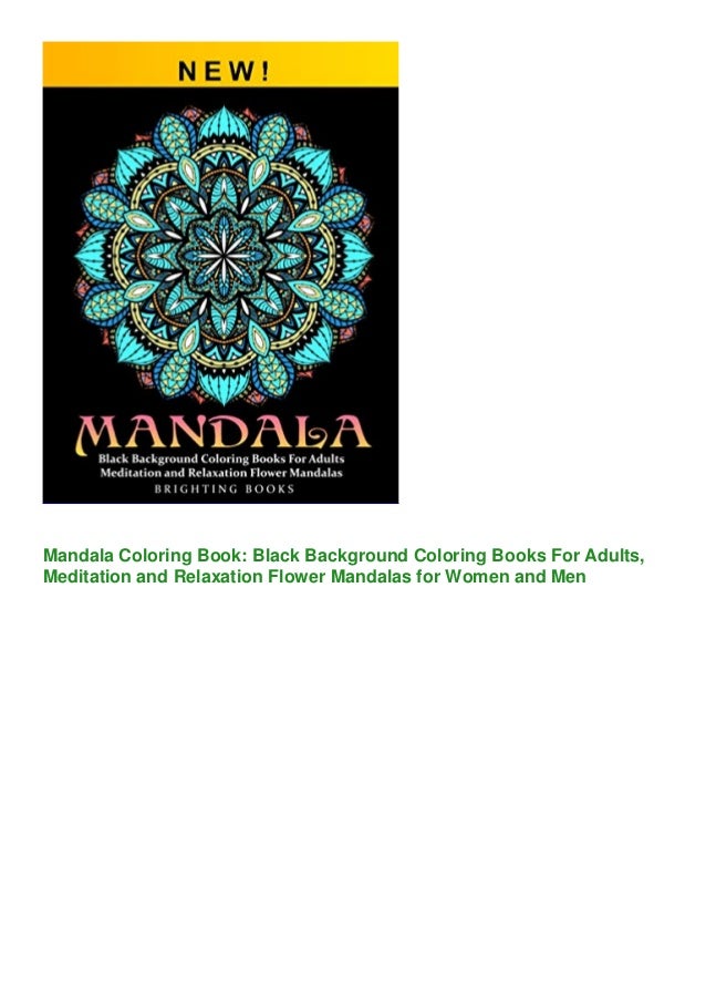 Download Pdf Download Mandala Coloring Book Black Background Coloring Books