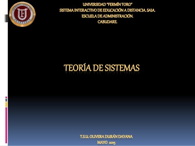 Teoría de Sistemas