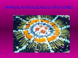 MANDALAS REALIZADOS CON FLORES 