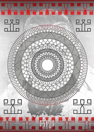 Mandala maori lineare