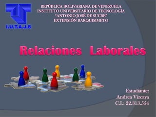 REPÚBLICA BOLIVARIANA DE VENEZUELA
INSTITUTO UNIVERSITARIO DE TECNOLOGÍA
“ANTONIO JOSÉ DE SUCRE”
EXTENSIÓN BARQUISIMETO
 