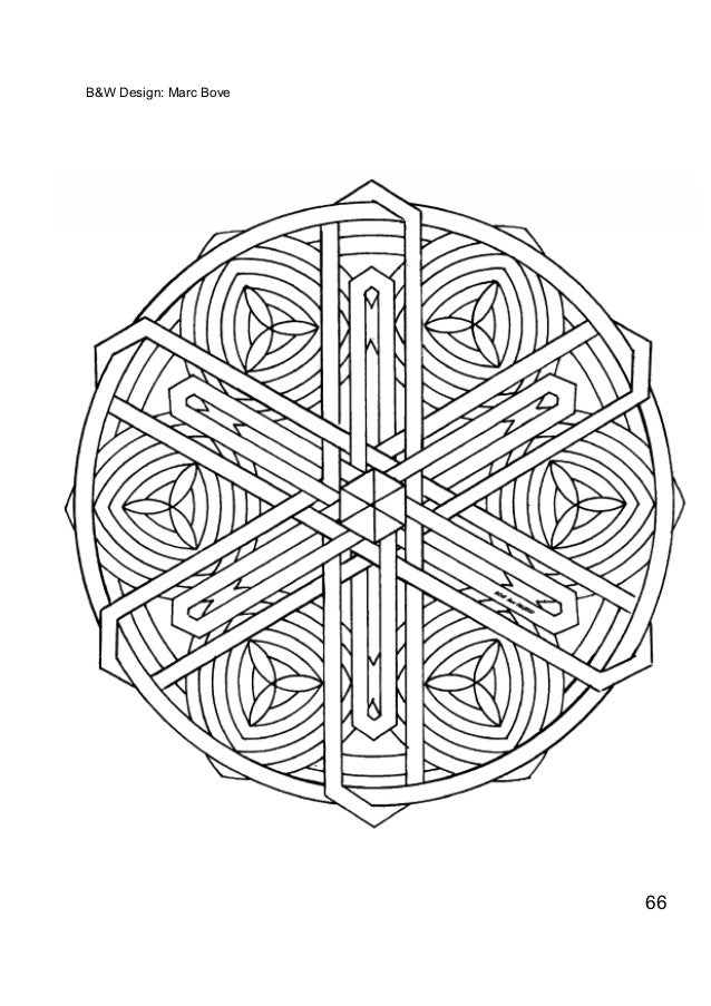 Mandalas para colorear, con muestras de color