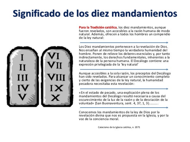 Los Mandamientos De La Ley De Dios Iglesia Catolica Ley