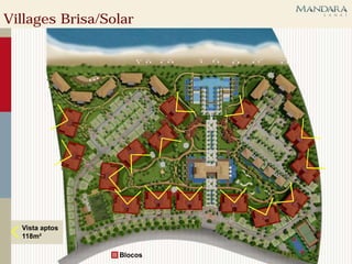 Villages Brisa/Solar




  Vista aptos
  118m²

                 Blocos
 