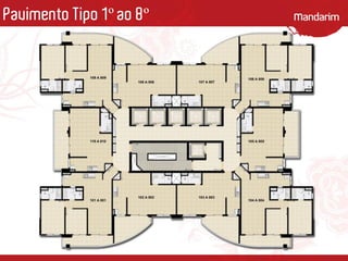 Pavimento Tipo 1º ao 8º
 