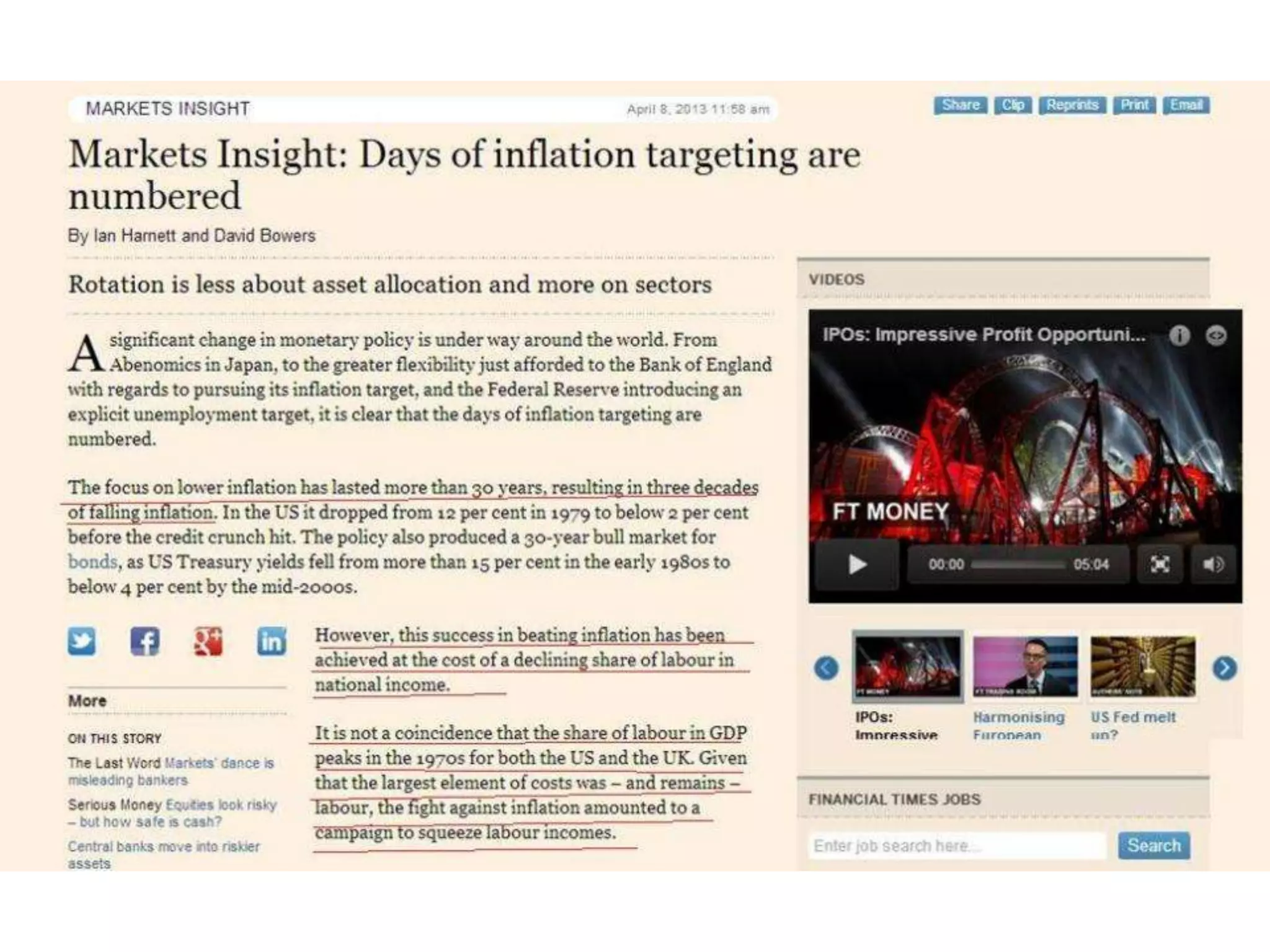 Mandate Training Feb 2014: Ireland and the World of Finance