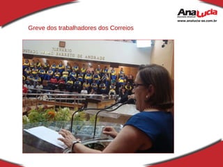 Greve dos trabalhadores dos Correios 
