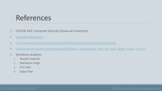 Mandatory access control for information security | PPTX