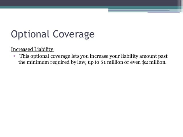 Recommended Minimum Car Insurance Coverage Recommended Minimum Car Insurance Coverage
