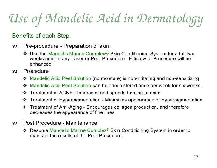 Mandelic acid skin conditioning formulations