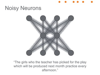 Noisy Neurons
“The girls who the teacher has picked for the play
which will be produced next month practice every
afternoo...