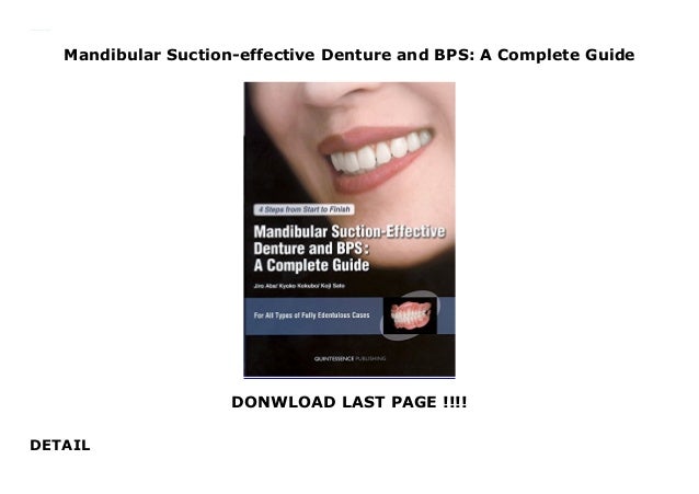 Mandibular Suctioneffective Denture and BPS A Complete Guide