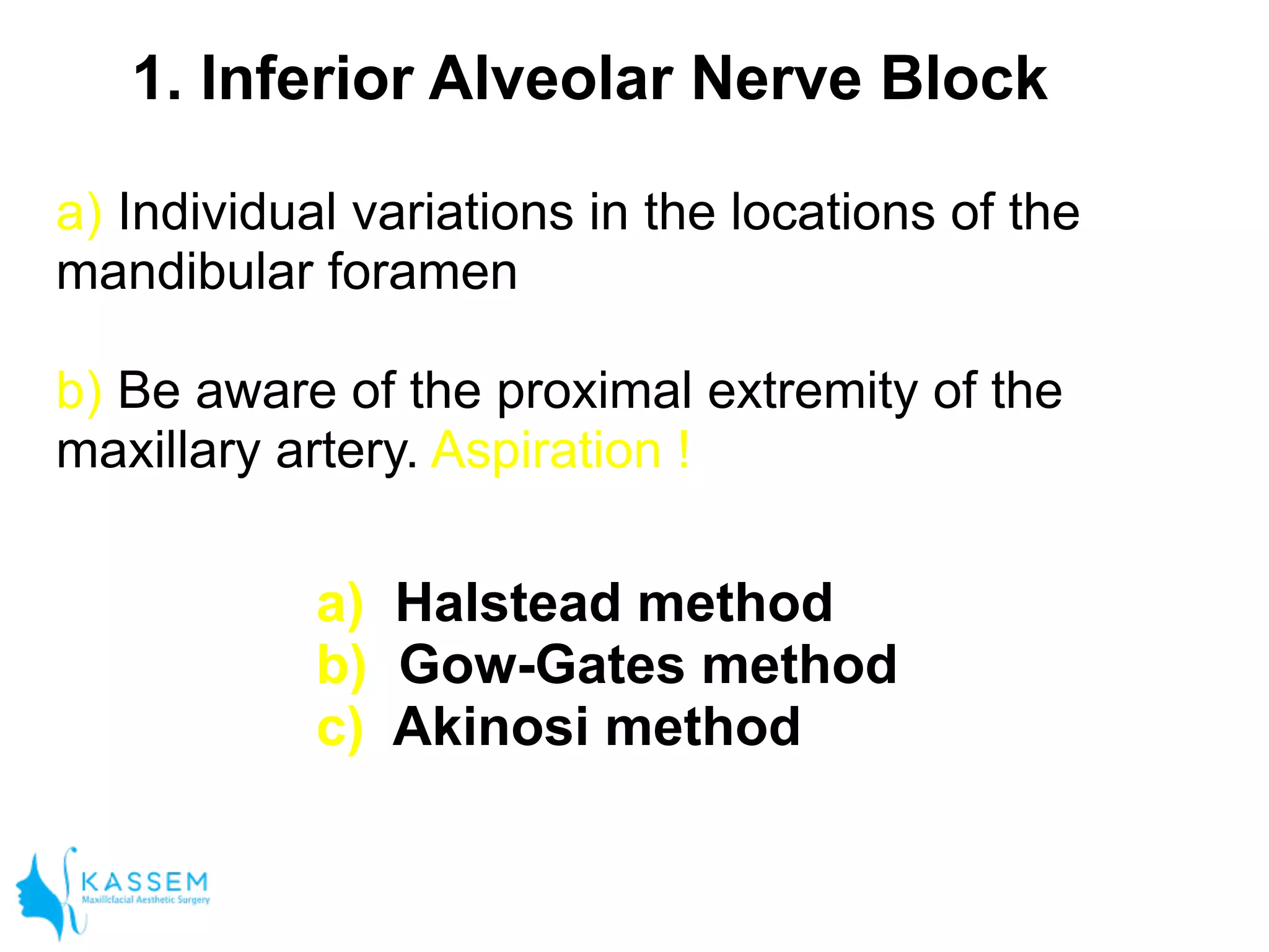 Mandibular anaesthesia | PDF
