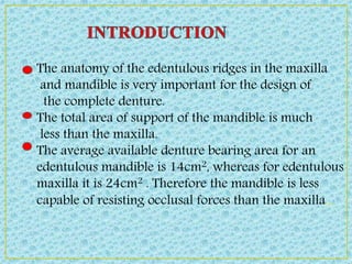 Anatomical Landmarks Mandibular prosthodontics | PPTX